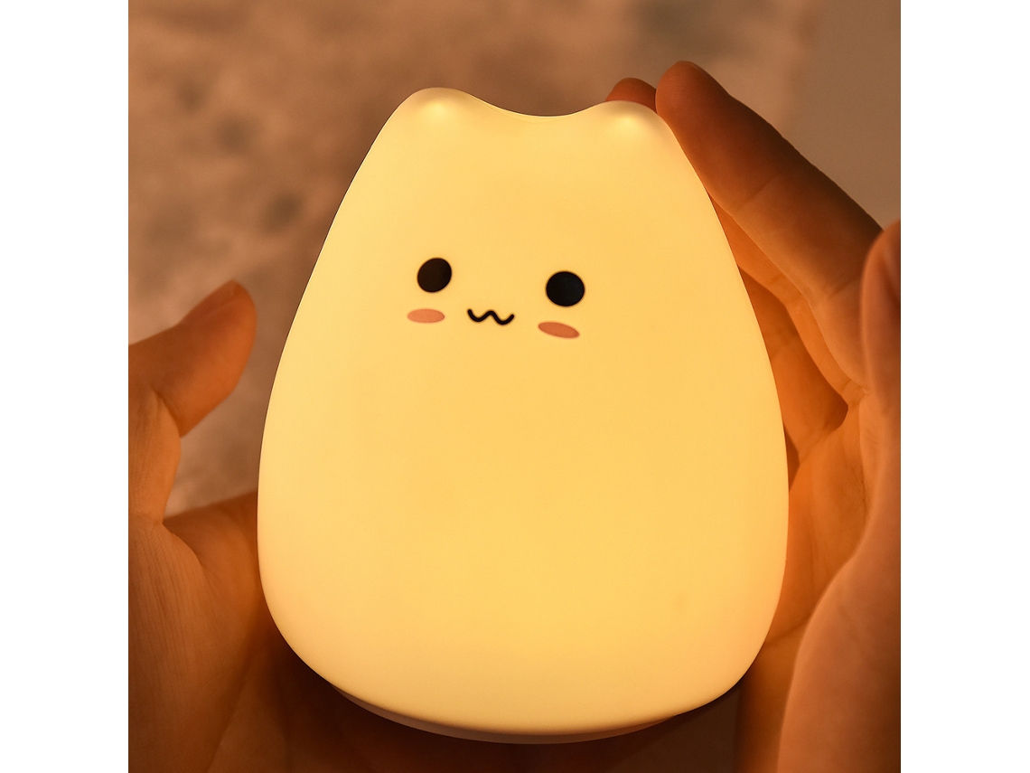 Luz de Presença Candeeiro de Silicone Gatinho Bebé - Image 2