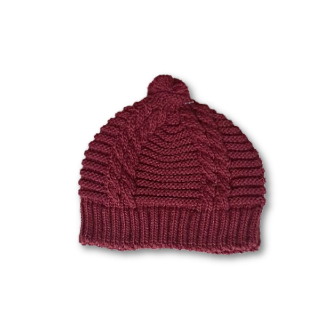 Gorro de punto para bebé con lazo