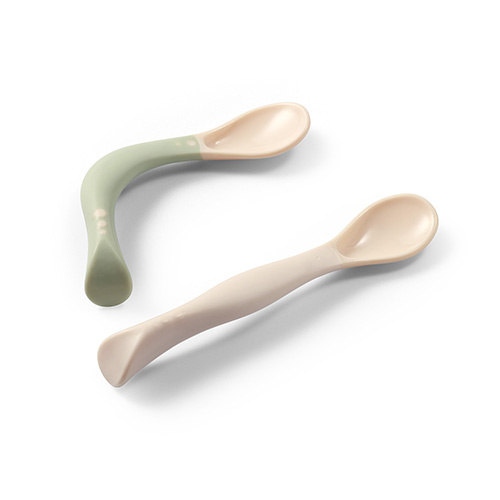 Colheres de Alimentação Flexíveis de Silicone Babyono - Image 3