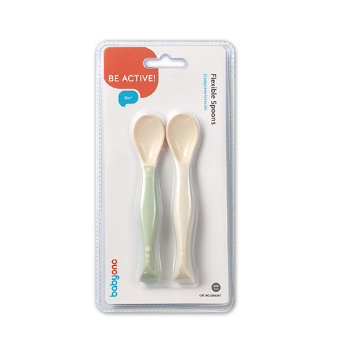 Colheres de Alimentação Flexíveis de Silicone Babyono - Image 6